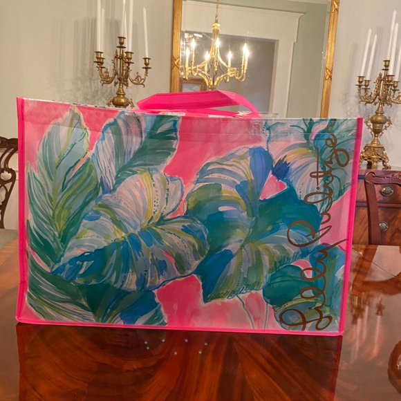 Lilly Pulitzer Jumbo Reusable Shopper Tote - Picture 9 of 16